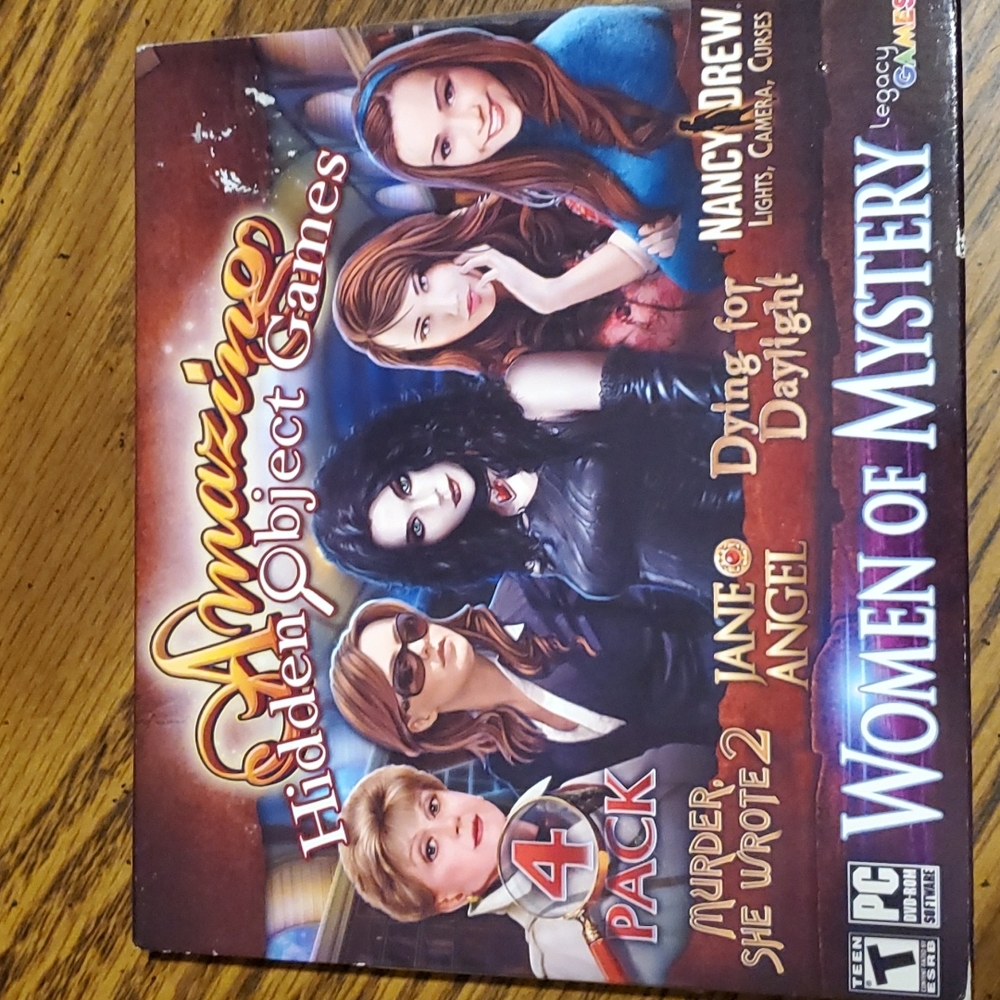 WOMEN of MYSTERY - 4 Pack Hidden Object Games. EUC.